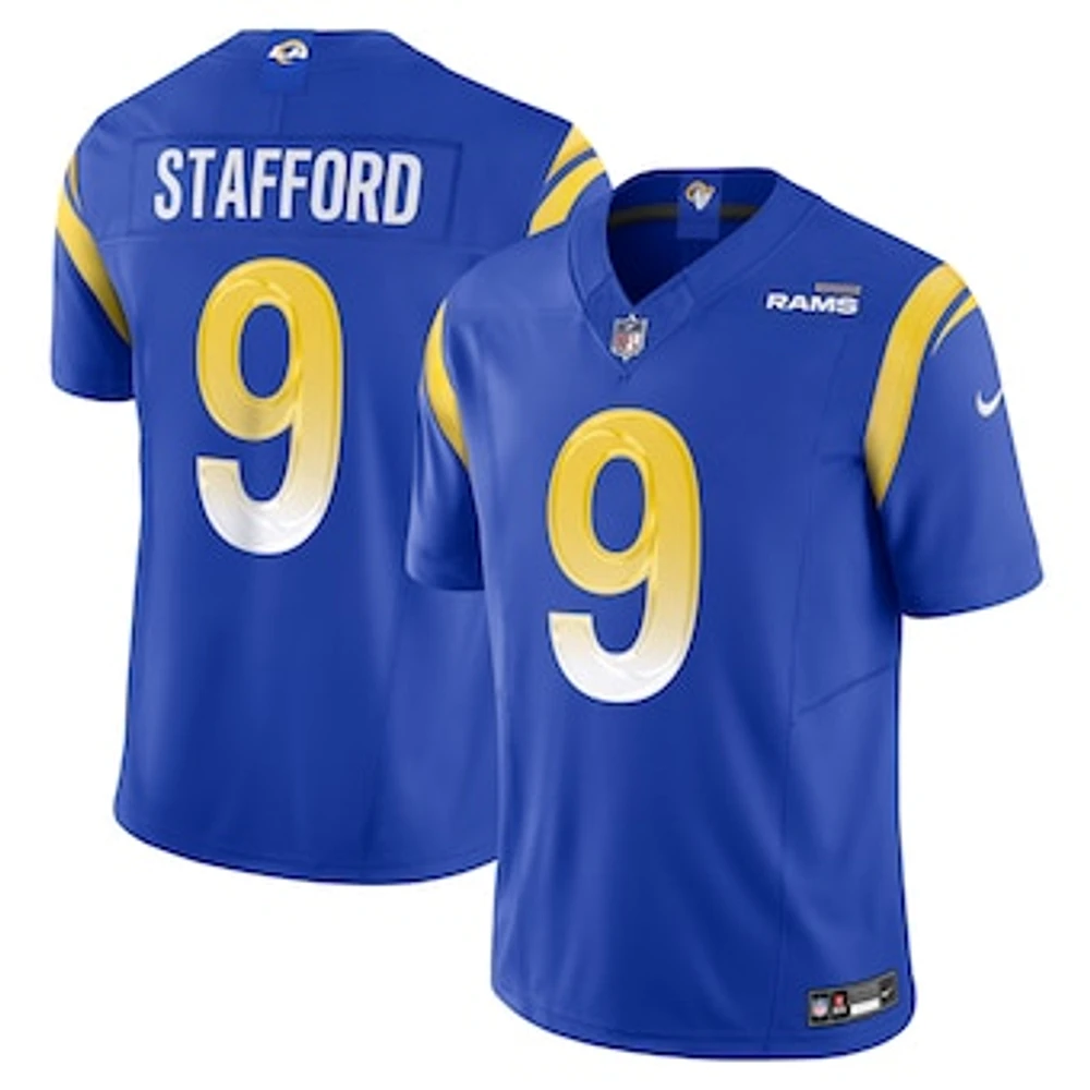 Men's Nike Matthew Stafford Royal Los Angeles Rams Vapor F.U.S.E. Limited Jersey