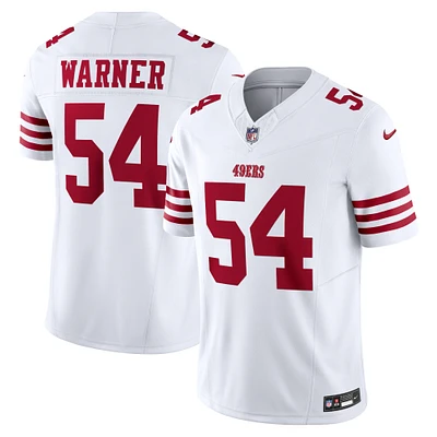 Men's Nike Fred Warner White San Francisco 49ers Vapor F.U.S.E. Limited Jersey