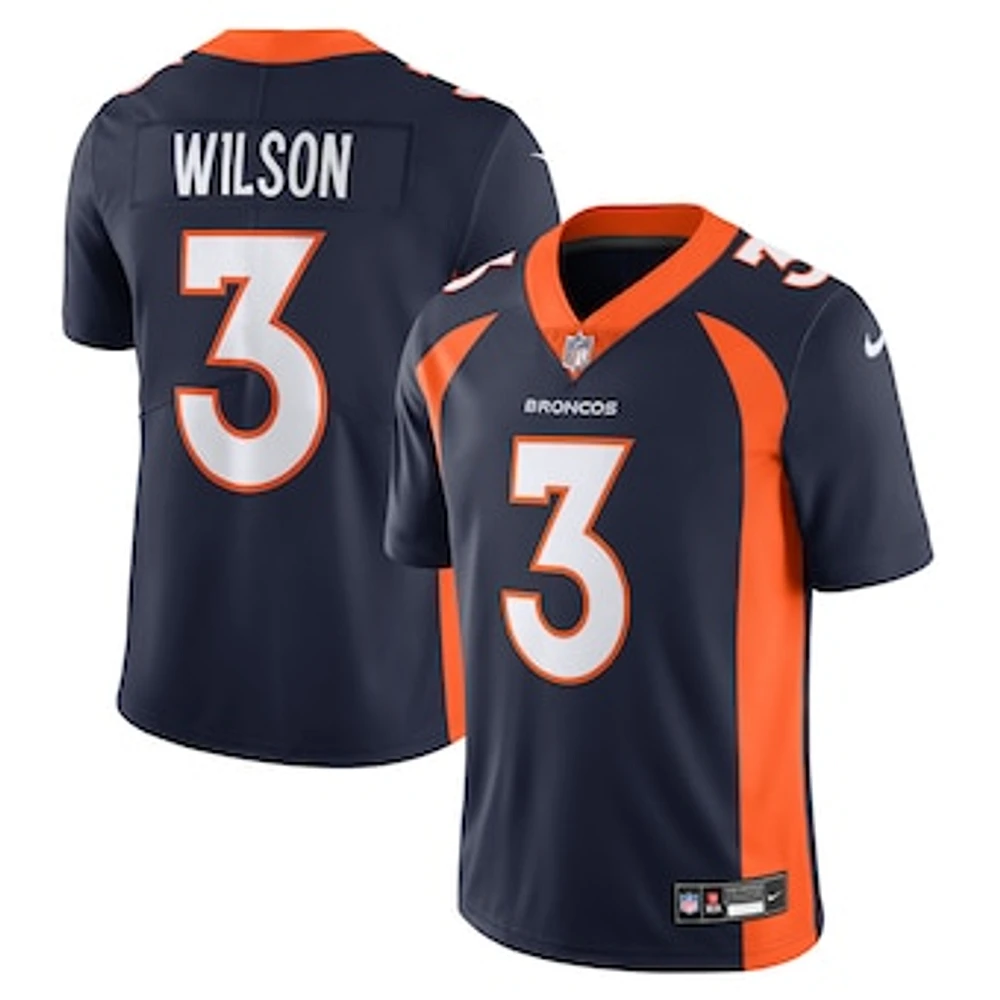 Men's Nike Russell Wilson Navy Denver Broncos  Vapor Untouchable Limited Jersey