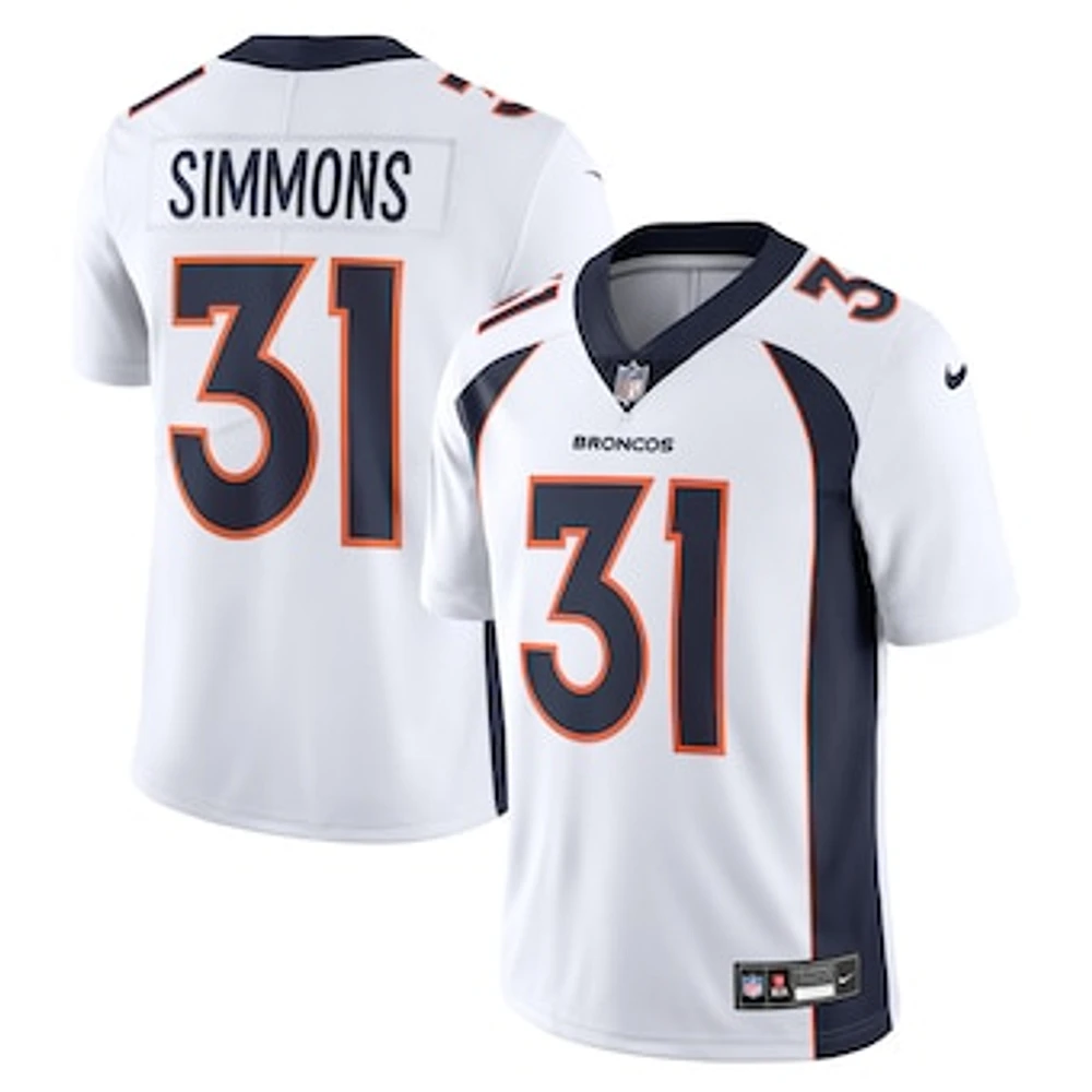 Men's Nike Justin Simmons Denver Broncos Vapor Untouchable Limited Jersey