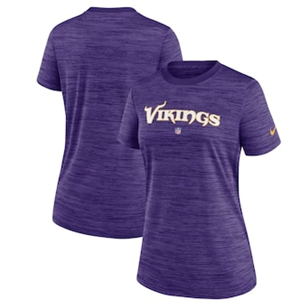 Women's Nike  Purple Minnesota Vikings Sideline Performance T-Shirt