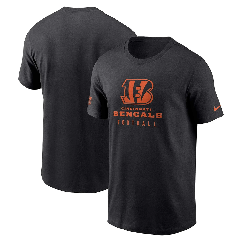 Men's Nike Black Cincinnati Bengals Sideline Performance - T-Shirt