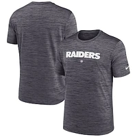 Men's Nike Black Las Vegas Raiders Team Sideline Velocity Performance - T-Shirt