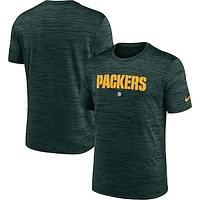 Men's Nike Green Green Bay Packers Team Sideline Velocity Performance - T-Shirt