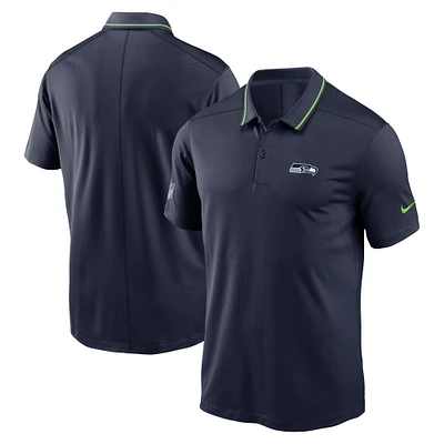 Men's Nike College Navy Seattle Seahawks Sideline Victory Performance Polo