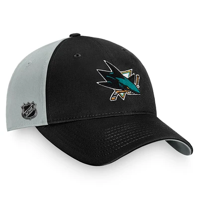 Men's Fanatics Black/Gray San Jose Sharks 2022 Global Series Snapback Hat