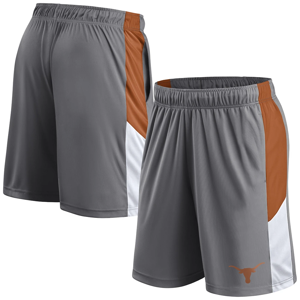 Men's Fanatics Gray Texas Longhorns Logo Shorts