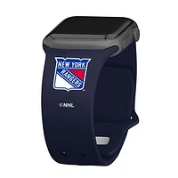 Navy New York Rangers Silicone Apple Watch Band