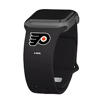 Black Philadelphia Flyers Silicone Apple Watch Band