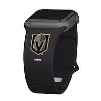 Black Vegas Golden Knights Silicone Apple Watch Band