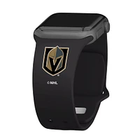 Black Vegas Golden Knights Silicone Apple Watch Band