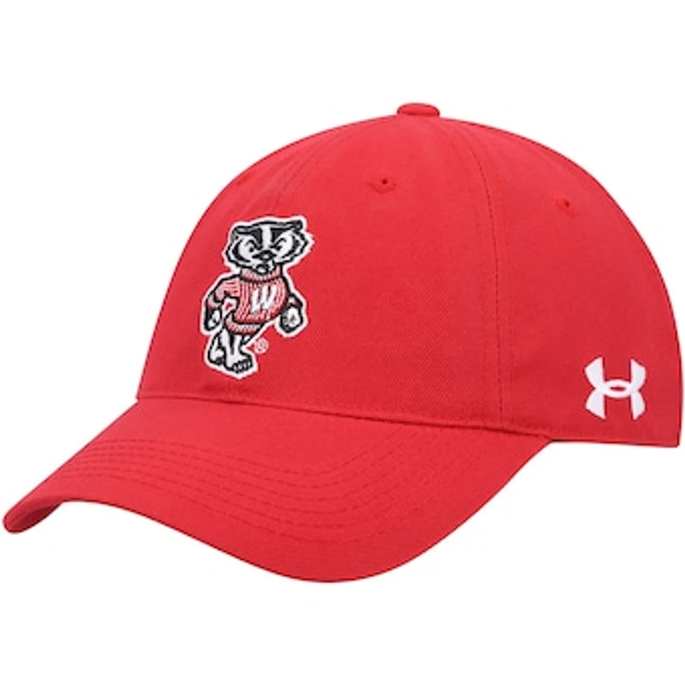 Men's Under Armour Red Wisconsin Badgers Classic Adjustable Hat