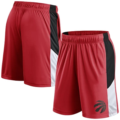 Men's Fanatics  Red Toronto Raptors Practice Performance Shorts