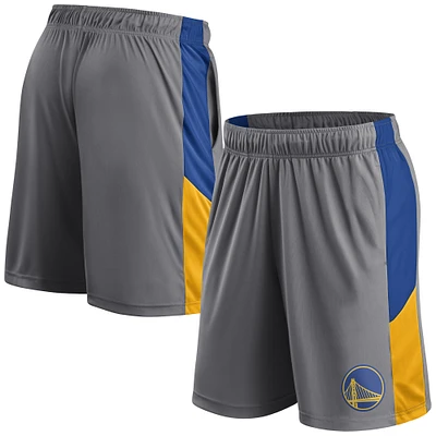 Men's Fanatics  Gray Golden State Warriors Practice Performance Shorts