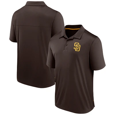 Men's Fanatics  Brown San Diego Padres Fitted Polo