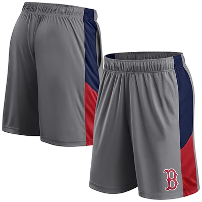 Men's Fanatics Gray Boston Red Sox Primary Logo Shorts