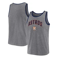 Men's Fanatics  Heather Gray Houston Astros Primary Tank Top