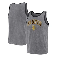 Men's Fanatics  Heather Gray San Diego Padres Primary Tank Top