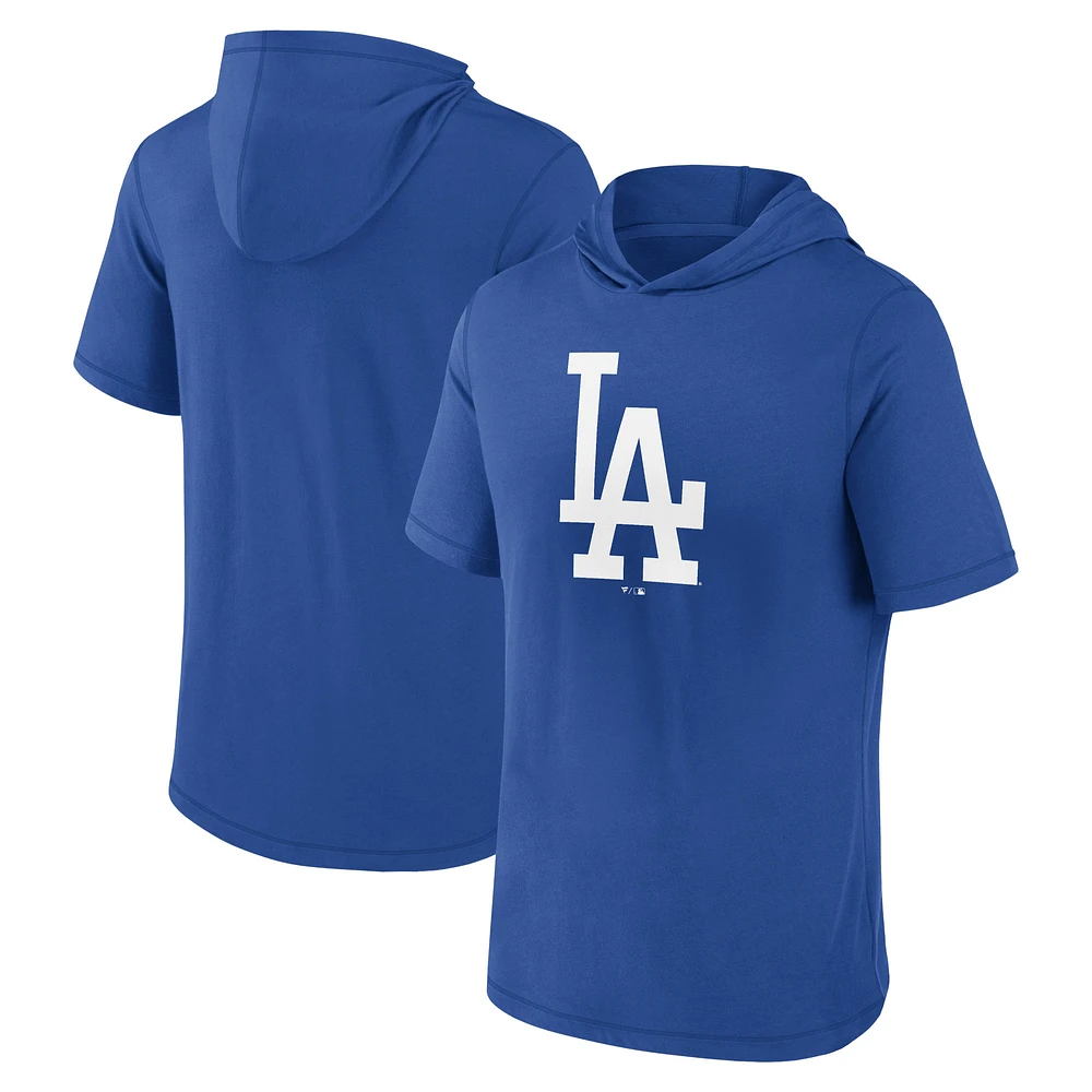 Men's Fanatics Royal Los Angeles Dodgers Short Sleeve Hoodie T-Shirt