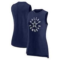 Women's Fanatics  Navy Dallas Cowboys What Goes Around Tank Top