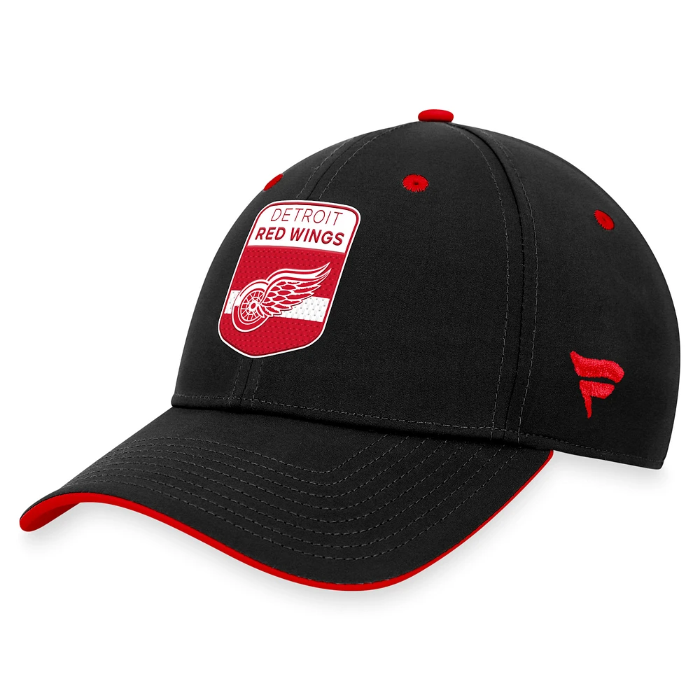 Men's Fanatics  Black Detroit Red Wings 2023 NHL Draft Flex Hat