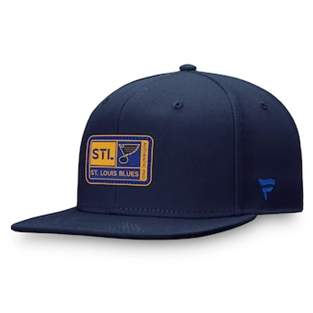 Men's Fanatics  Navy St. Louis Blues Authentic Pro Training Camp Snapback Hat