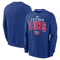 Men's Nike  Royal Chicago Cubs Cooperstown Collection Team Shout Out Pullover Sweatshirt