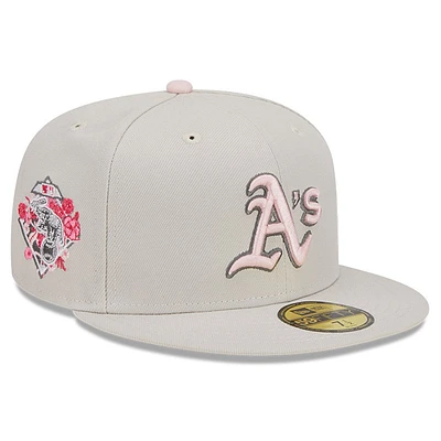 Men's New Era  Khaki Oakland Athletics 2023 Mother's Day On-Field 59FIFTY Fitted Hat