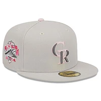 Men's New Era  Khaki Colorado Rockies 2023 Mother's Day On-Field 59FIFTY Fitted Hat
