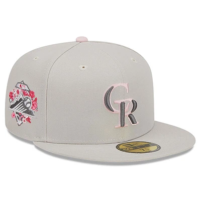 Men's New Era  Khaki Colorado Rockies 2023 Mother's Day On-Field 59FIFTY Fitted Hat