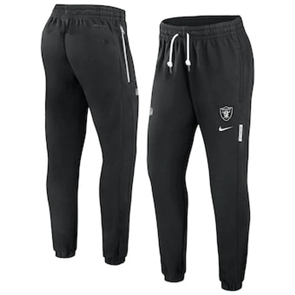 Women's Nike Black Las Vegas Raiders Sideline Performance Jogger Pants