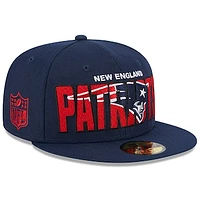 Men's New Era Navy New England Patriots 2023 NFL Draft 59FIFTY Fitted Hat