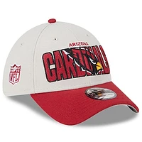 Men's New Era Stone/Cardinal Arizona Cardinals 2023 NFL Draft 39THIRTY Flex Hat