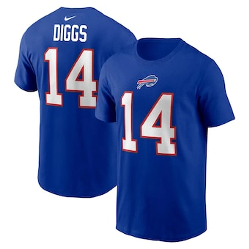 Men's Nike Stefon Diggs Royal Buffalo Bills Player Name & Number T-Shirt