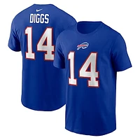 Men's Nike Stefon Diggs Royal Buffalo Bills Player Name & Number T-Shirt