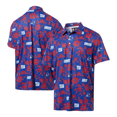 Men's Reyn Spooner Royal New York Giants Pua Performance Polo