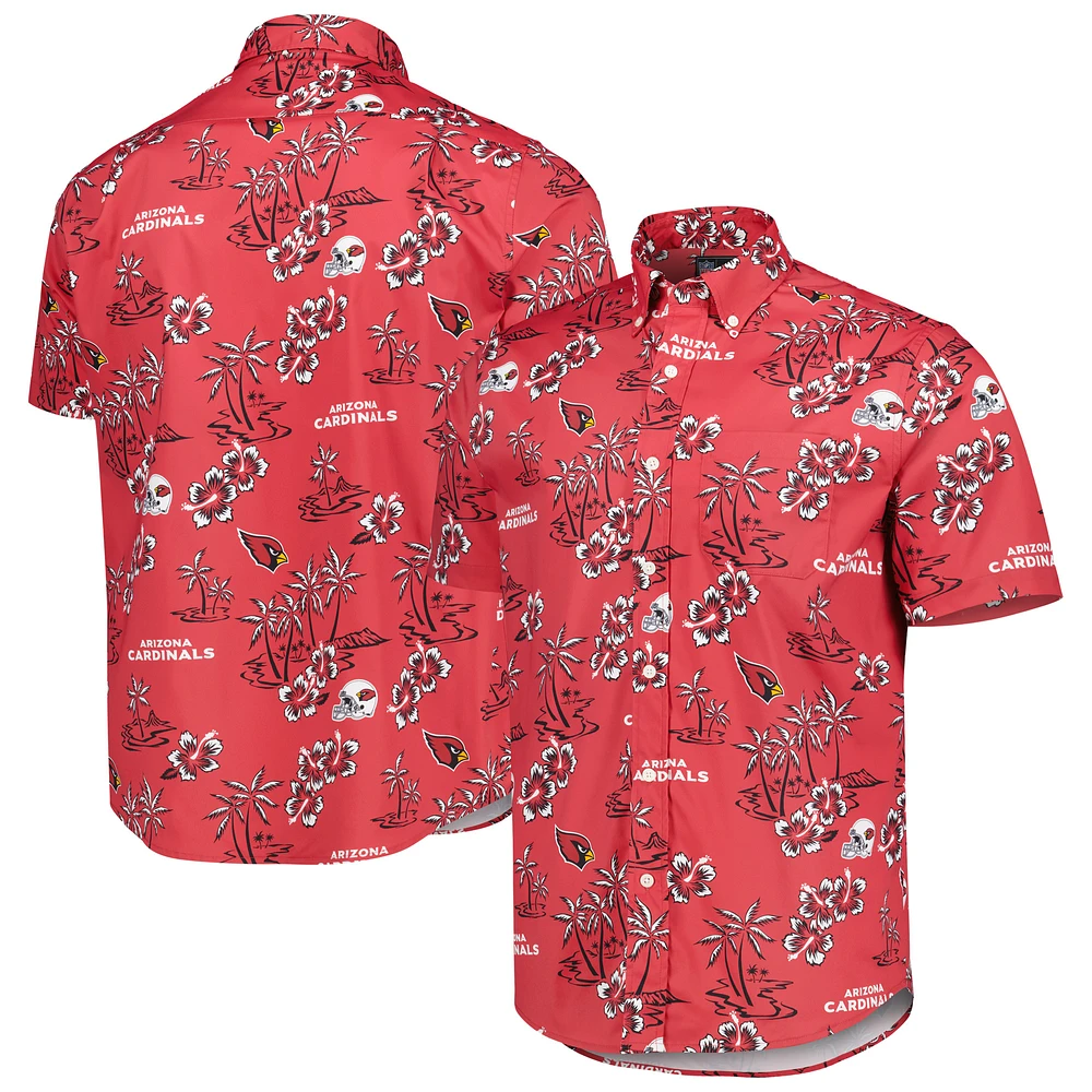 Men's Reyn Spooner Cardinal Arizona Cardinals Kekai Button-Up Shirt