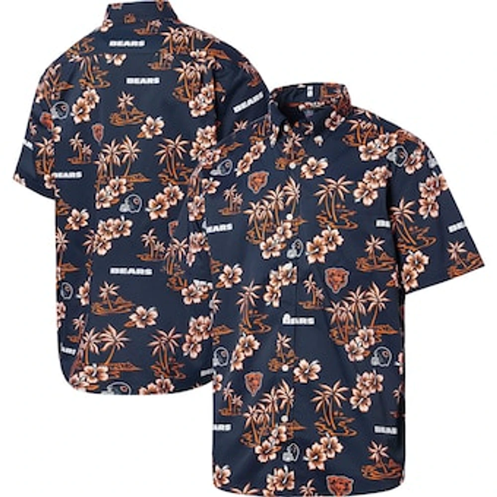 Men's Reyn Spooner Navy Chicago Bears Kekai Button-Up Shirt