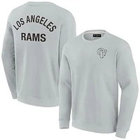 Unisex Fanatics Gray Los Angeles Rams Super Soft Pullover Crew Sweatshirt