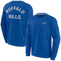 Unisex Fanatics Royal Buffalo Bills Super Soft Pullover Crew Sweatshirt