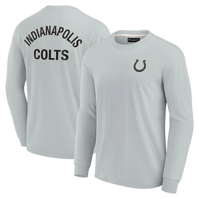 Unisex Fanatics Gray Indianapolis Colts Elements Super Soft Long Sleeve T-Shirt