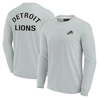 Unisex Gray Detroit Lions Elements Super Soft Long Sleeve T-Shirt