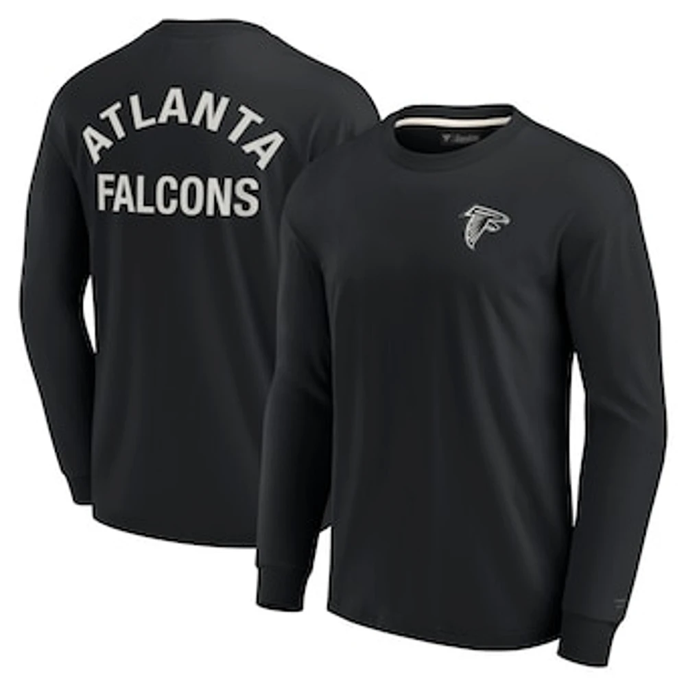 Unisex Fanatics Black Atlanta Falcons Elements Super Soft Long Sleeve T-Shirt