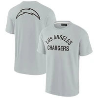 Unisex Fanatics Gray Los Angeles Chargers Elements Super Soft Short Sleeve T-Shirt