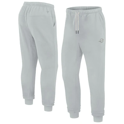 Unisex Fanatics Gray Miami Dolphins Elements Super Soft Fleece Jogger