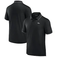 Men's Fanatics Black Baltimore Ravens Front Office Pique Polo