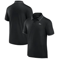 Men's Fanatics Black Baltimore Ravens Front Office Pique Polo