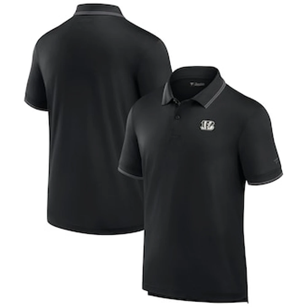 Men's Fanatics Black Cincinnati Bengals Pique Polo Shirt