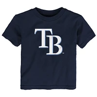 Infant Navy Tampa Bay Rays Team Crew Primary Logo T-Shirt