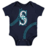 Newborn & Infant Navy Seattle Mariners Running Home Bodysuit